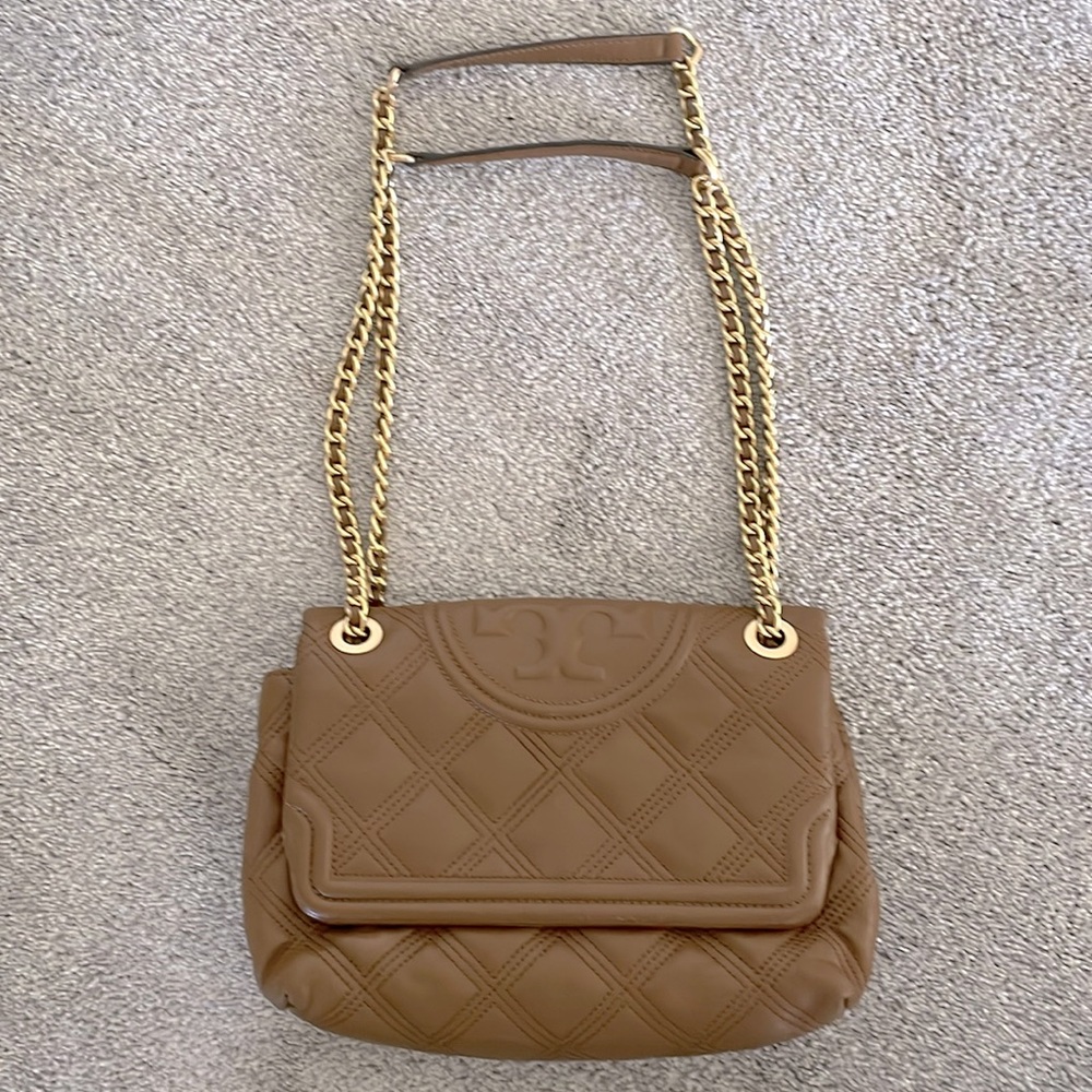 Tory Burch chestnut brown handbag